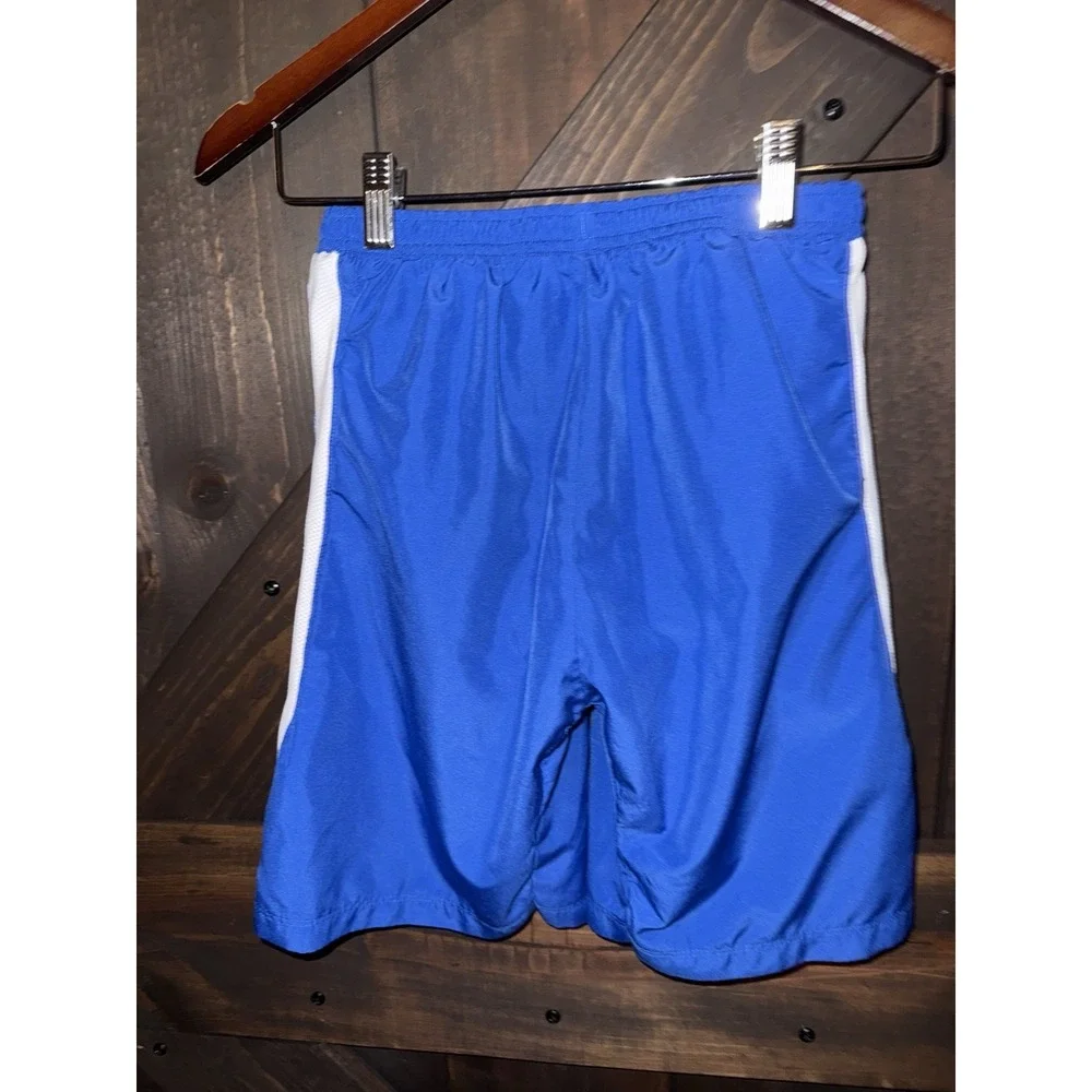 Nike Boys Sz Small S 8 Swim Trunks Shorts Royal Blue White Lined‎